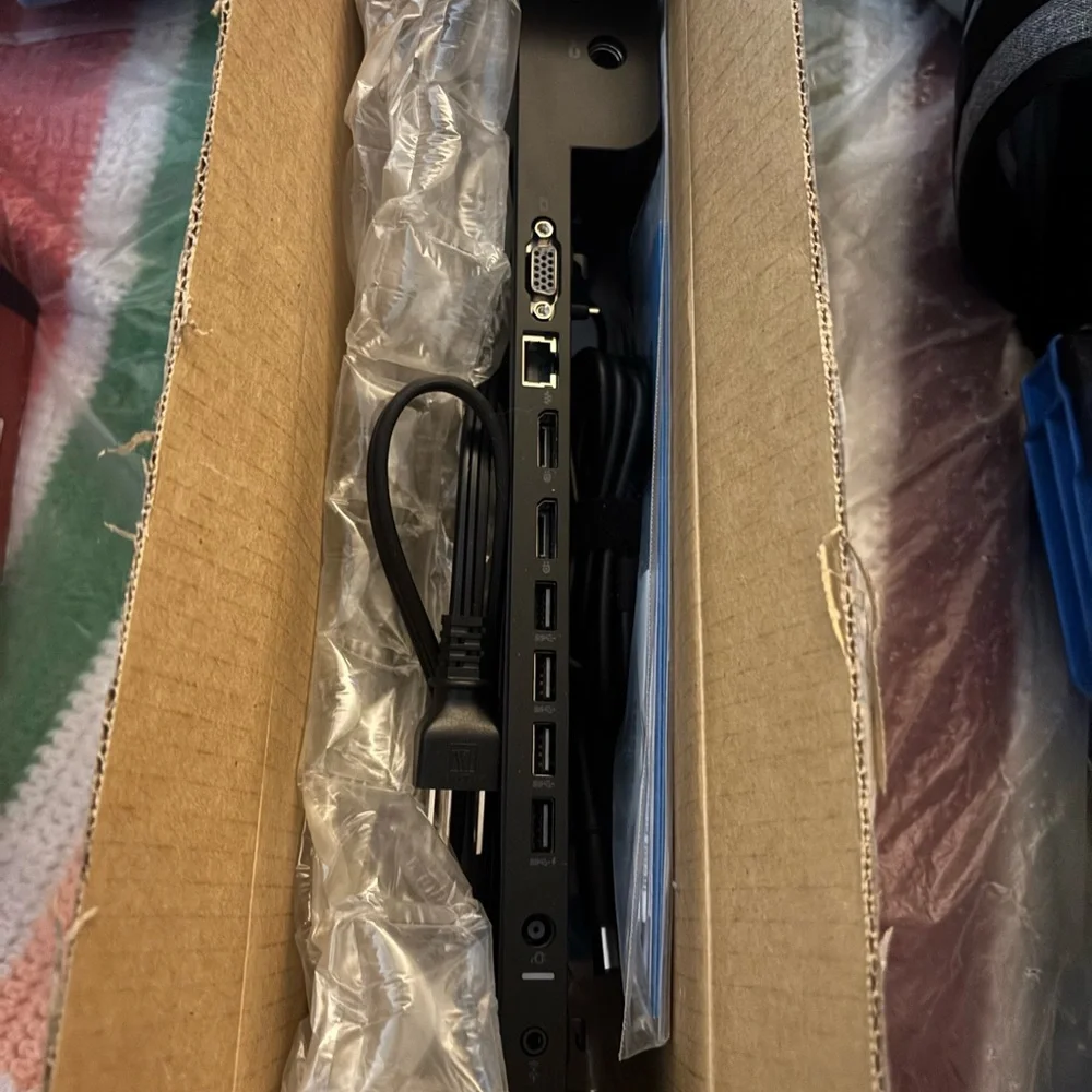 HP Black Docking Station with Versatile Connectivity
